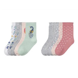 lupilu® Kleinkinder Mädchen Socken, 5 Paar, mit Bio-Baumwolle