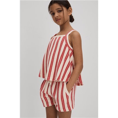 Reiss June Towelling Vest and Shorts Set