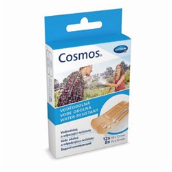 Набор пластырей 20 шт. COSMOS WATER-RESISTANT, водоотталкивающий, 2 размера, европодвес, 535123