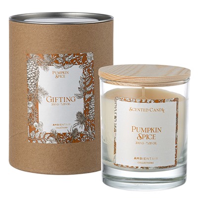 Свеча ароматическая Gifting, Pumpkin Spice, 40 ч