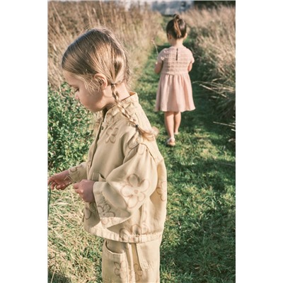 Neutral Crochet Flower Dress (3mths-7yrs)