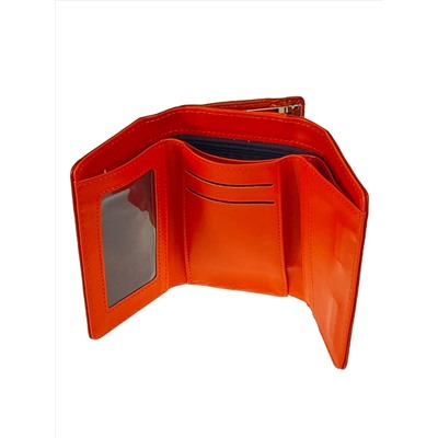 Женский кошелек из искусственной кожи,цвет оранжевый