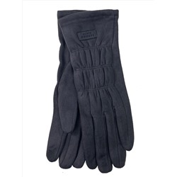 Велюровые демисезонные перчатки, цвет темно серый
