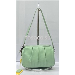 017-2 green сумка Wifeore натуральная кожа 14х22х5