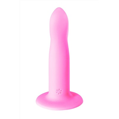 Розовый нереалистичный дилдо Stray - 16,6 см.