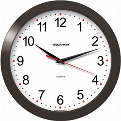 Часы настенные Troyka 11100112 круг плав.ход пластик