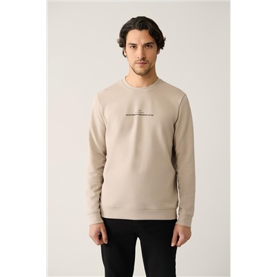 Толстовка с принтом Stone Crew Neck Interlock