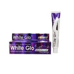 Зубная паста отбеливающая с антибактериальным эффектом и ополаскивателем 100 мл WHITE GLO