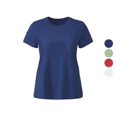 esmara® Damen T-Shirt, mit Rundhalsausschnitt