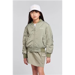 Jack Wills Girls Grey Utility Bomber Jacket