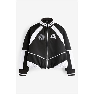 Black Sports Zip Through Jacket (3-16yrs)