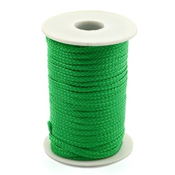 Шнур плетеный для рукоделия 6*3мм цв.зеленый