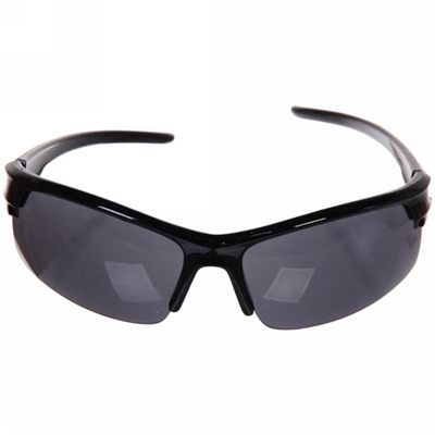 Очки солнцезащитные спортивные " SPORT Style", полулитые, цвет черный
