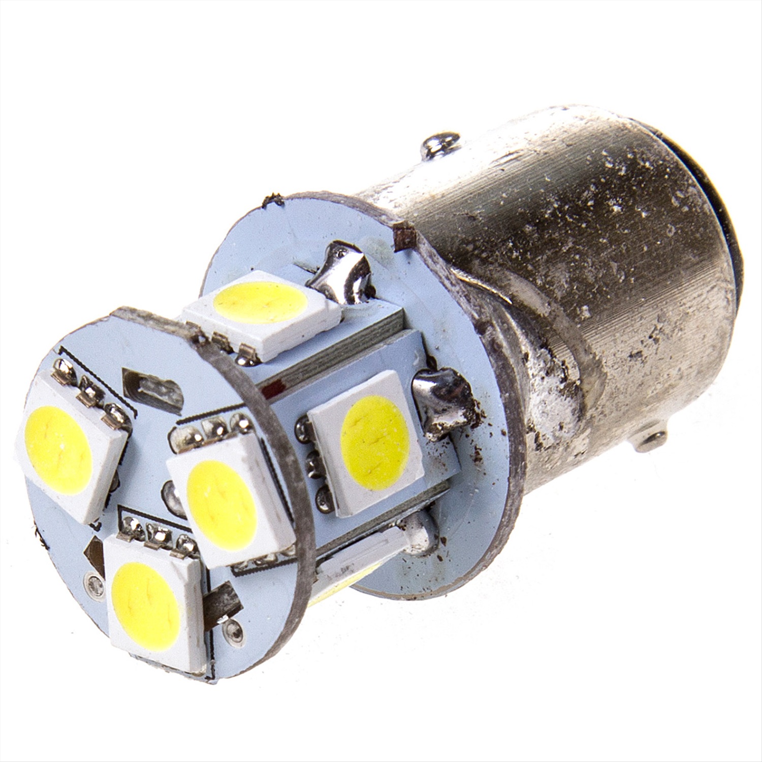 Автолампа диод S25 (P21/5W) 24V 8 SMD диодов BAY15d 2-конт Белая SKYWAY  Противотуманные, стопы, задний ход, повороты купить, отзывы, фото, доставка  -