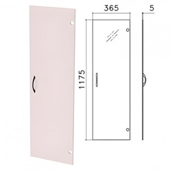 Дверь Стекло тонированное средняя Фея Монолит 365х1175х5 мм без фурнитуры ДМ43 640017 (1)