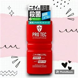 Мужское дезодорирующее жидкое мыло для тела с ментолом "PRO TEC" (помпа)  420 мл