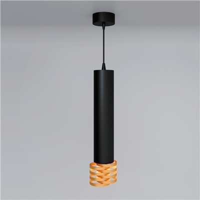 Нарушена упаковка.   Подвесной светильник Elektrostandard  (a047750) DLN103 GU10 черный/золото