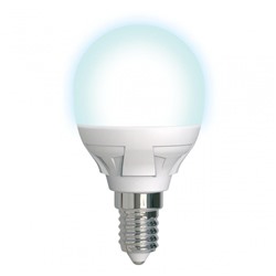 Нарушена упаковка!   Диммируемая светодиодная лампа E14 7W 4000K (белый) Uniel LED-G45 7W-4000K-E14-FR-DIM PLP01WH (UL-00004300) LED-G45 7W/4000K/E14/FR/DIM PLP01WH картон