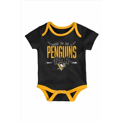 Fanatics NHL Pittsburgh Penguins 3 Piece Game Time Bodysuit