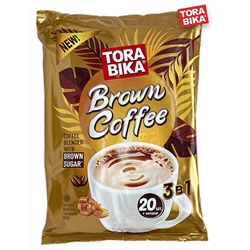 АКЦИЯ!!! Капучино Торабика BROWN COFFEE 3в1 (20 пак/25 гр.)