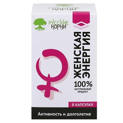 Витамины для женщин "Женская энергия" с пантогематогеном, бобровой струёй и экстрактами трав, 30 капсул