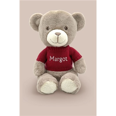 Valentine's Day Frankie Bear Soft Toy and Baby Rosebud Sock - Personalised