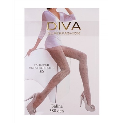 КЛЖ-045 Колготки женские "Diva" 380 Den с рисунком