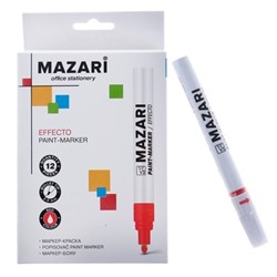 Маркер-краска (лаковый) 2.0 MAZARi Effecto красный М-5008