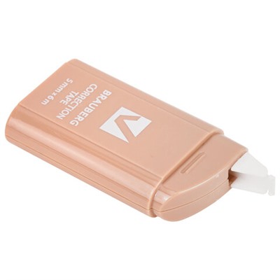 Корректирующая лента BRAUBERG COMPACT PASTEL, 5 мм х 6 м, КОМПЛЕКТ 6 штук, пенал с zip-lock, 272496