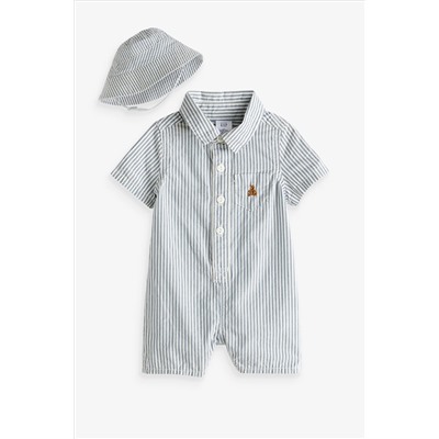 Gap Brannan Bear Pocket Button Up Baby Rompersuit Set (Newborn-24mths)