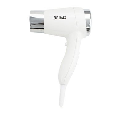 BRIMIX - Фен для волос в ванную комнату с торцевым креплением, хромированный, 1100W  ( 6830)