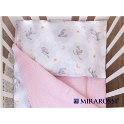 Постельное белье для новорожденных Зайка pink