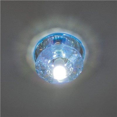 Нарушена упаковка.   Встраиваемый светильник с LED подсветкой Fametto Luciole DLS-L117 G9 GLASSY-RAINBOW (10744) DLS-L117 G9 GLASSY/RAINBOW