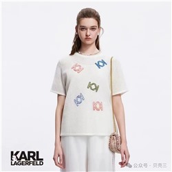 Женская вязаная футболка Kar*l Lagerfer*d