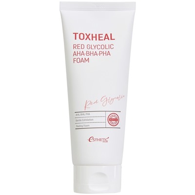 Esthetic House Пенка для умывания TOXHEAL RED GLYCOLIC AHA, BHA, PHA FOAM, 150 мл