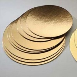 Подложки Круг золото толщина 0,8 мм (от 14 до 35 см).