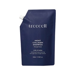 TREECELL Night Collagen Shampoo Midnight Forest (Refill) Ночной шампунь для волос с коллагеном Полночь в лесу 520мл