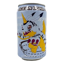 Лимонад газ. со вкусом черники Digimon Gabumon Ocean Bomb, Тайвань, 330 мл Акция