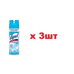 Lysol Освежитель воздуха дезинфицирующий Свежесть хлопка 400мл 3шт