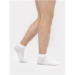 Носки мужские короткие в белом оттенке