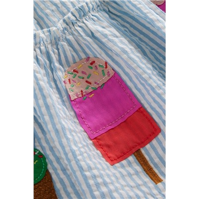 Boden Ice Cream Appliqué Skirt