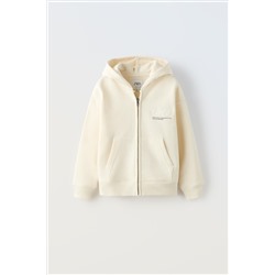 EMBROIDERED HOODIE WITH ZIP