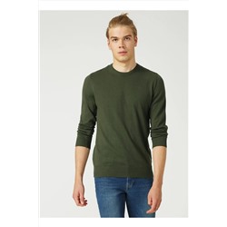 Мужской свитер Aiden с круглым вырезом зеленый 211 LCM 241065