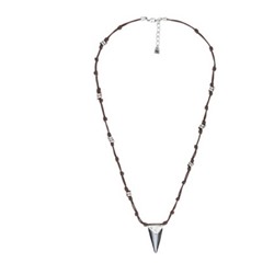 UNODE50_30 Espinado collar largo cristales Swarovski® Elements plateado