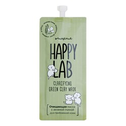 Happy Lab Очищающая маска для молодой кожи с зеленой глиной / Cleansing Mask With Green Clay, 20 мл