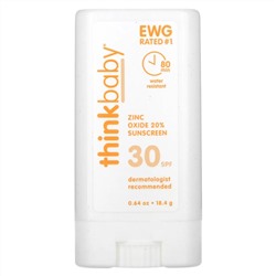 think, Thinkbaby, солнцезащитное средство в виде стика, SPF 30, 18,4 г (0,64 унции)