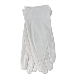 Женские перчатки из натуральной кожи, цвет белый