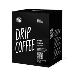 Кофе Дрип-пакеты Руанда Мутетели (10 дрип-пакетов для заваривания в чашке)