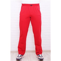 Спортивные брюки М-1237: Красный / Белый