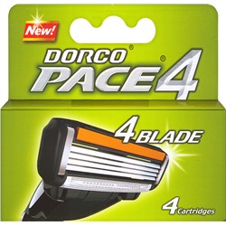 DORCO PACE4 4'S сменная кассета с 4лезвиями NEW (Вьетнам)